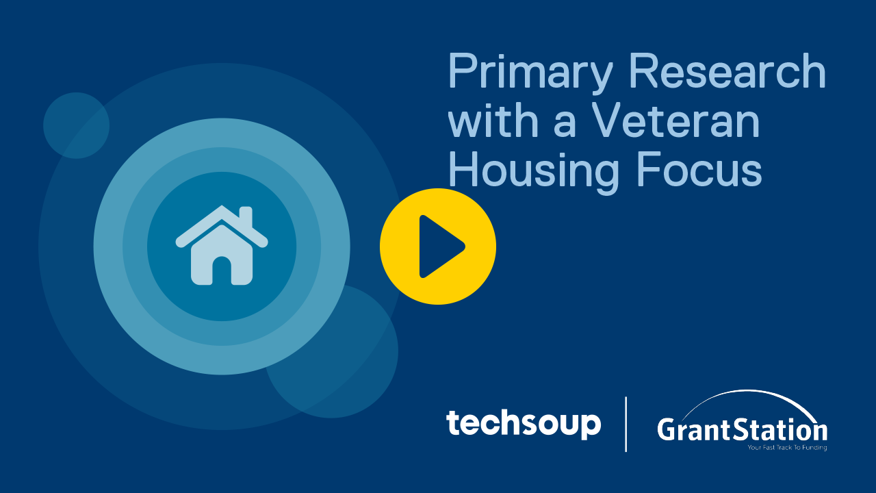 Primary Research with a Veteran Housing Focus